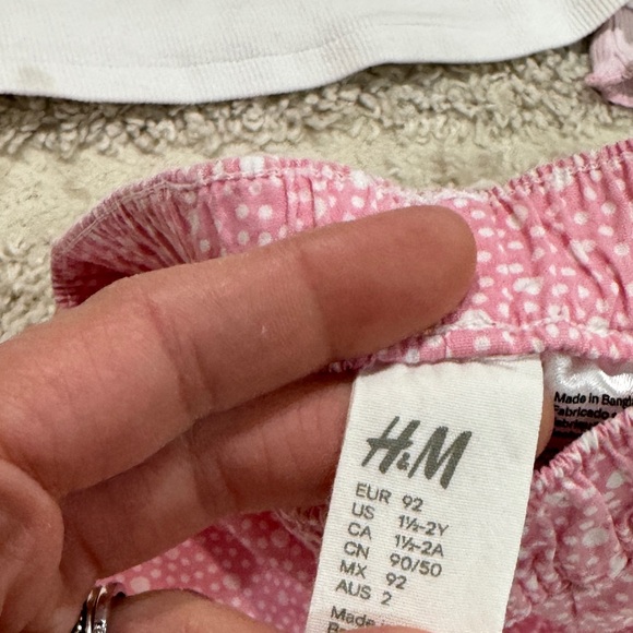 BUNDLE Zara Kids toddler girl set corduroy shorts tee sweater ribbed top ruffle - Picture 6 of 8